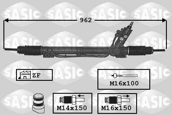 Sasic 7176034 - Steering Gear autospares.lv