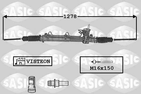 Sasic 7176030 - Steering Gear autospares.lv