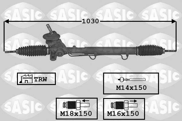 Sasic 7176029 - Steering Gear autospares.lv