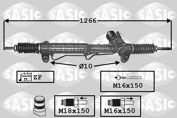 Sasic 7176020 - Steering Gear autospares.lv