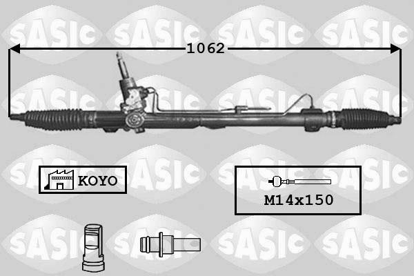 Sasic 7170001 - Steering Gear autospares.lv