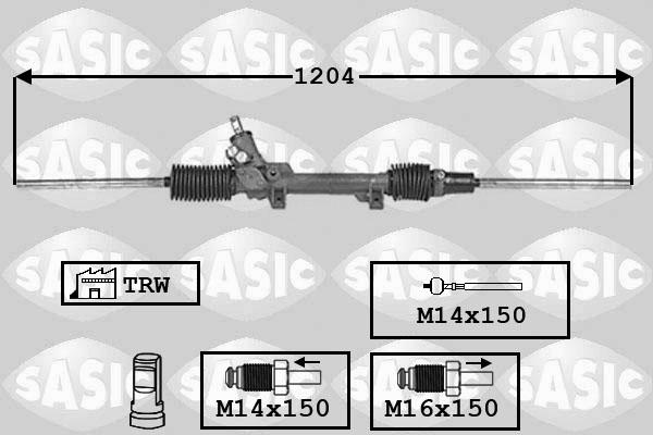 Sasic 7170012 - Steering Gear autospares.lv