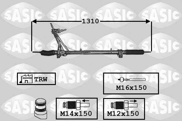 Sasic 7170025 - Steering Gear autospares.lv