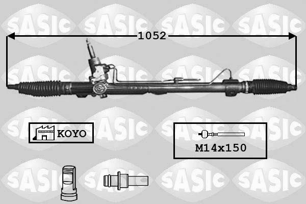 Sasic 7170028 - Steering Gear autospares.lv