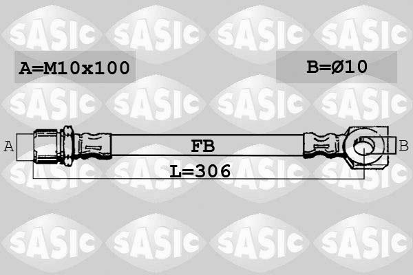 Sasic SBH6367 - Brake Hose autospares.lv