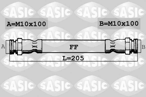 Sasic SBH0161 - Brake Hose autospares.lv