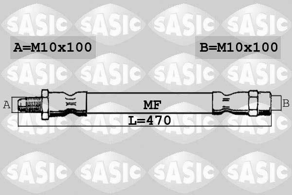 Sasic SBH0180 - Brake Hose autospares.lv