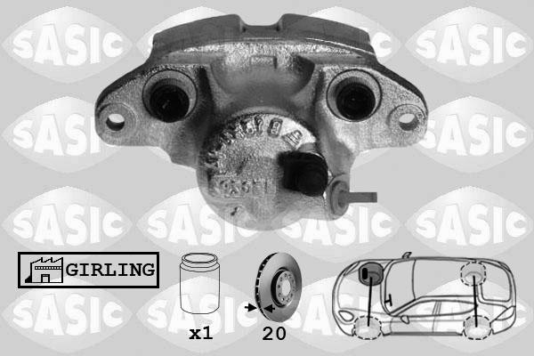 Sasic SCA4021 - Brake Caliper autospares.lv