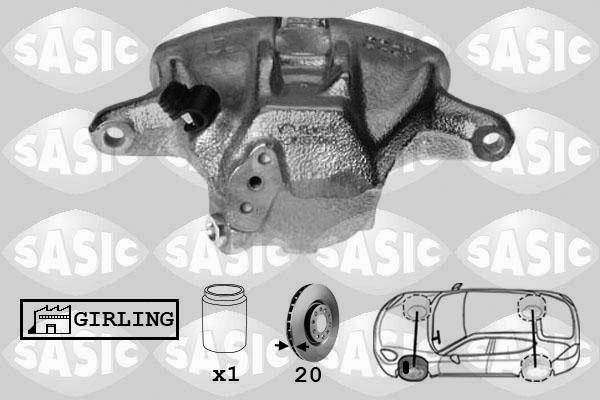 Sasic SCA6016 - Brake Caliper autospares.lv