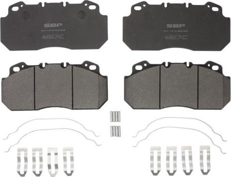 SBP 07-P29090 - Brake Pad Set, disc brake autospares.lv