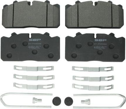 SBP 07-P29088 - Brake Pad Set, disc brake autospares.lv