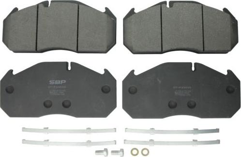 SBP 07-P29030 - Brake Pad Set, disc brake autospares.lv