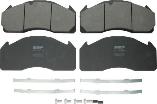 SBP 07-P29125 - Brake Pad Set, disc brake autospares.lv