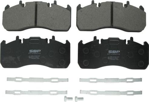 SBP 07-P29173 - Brake Pad Set, disc brake autospares.lv
