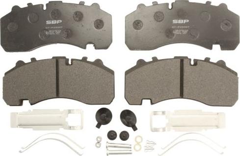 SBP 07-P29307 - Brake Pad Set, disc brake autospares.lv