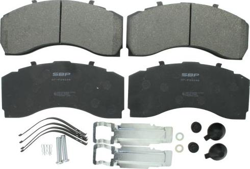 SBP 07-P29246 - Brake Pad Set, disc brake autospares.lv