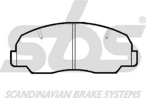 SBS 1501229948 - Brake Pad Set, disc brake autospares.lv