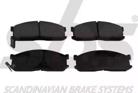 SBS 1501229961 - Brake Pad Set, disc brake autospares.lv