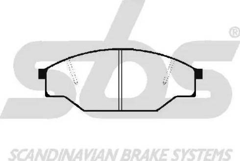 SBS 1501229963 - Brake Pad Set, disc brake autospares.lv