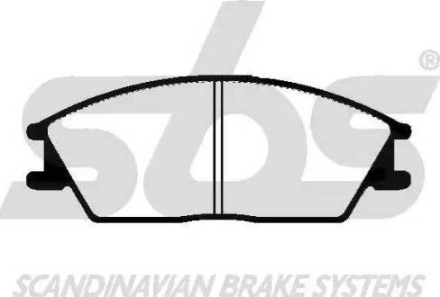 SBS 1501229967 - Brake Pad Set, disc brake autospares.lv