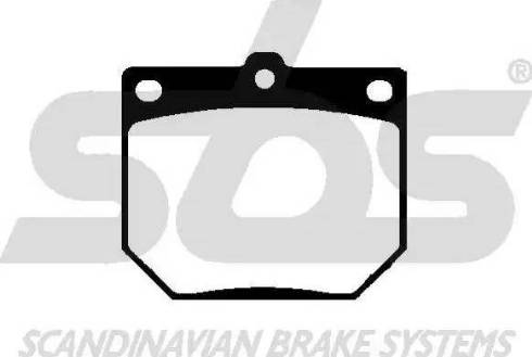 SBS 1501229928 - Brake Pad Set, disc brake autospares.lv