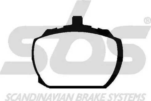 SBS 1501229922 - Brake Pad Set, disc brake autospares.lv