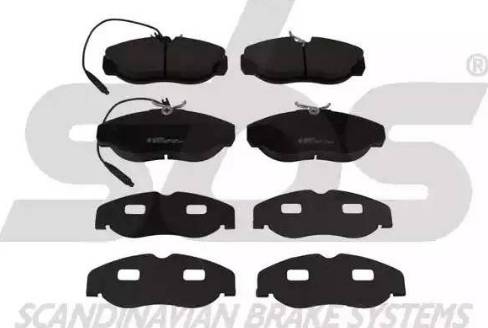 SBS 1501229974 - Brake Pad Set, disc brake autospares.lv