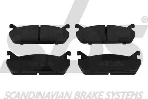 SBS 1501229973 - Brake Pad Set, disc brake autospares.lv