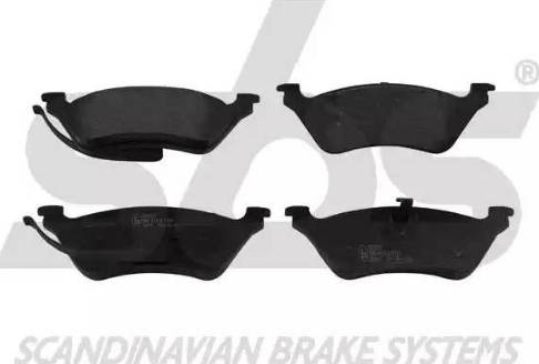 SBS 1501229321 - Brake Pad Set, disc brake autospares.lv