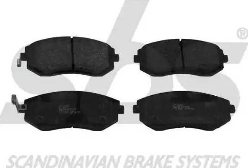 SBS 1501224413 - Brake Pad Set, disc brake autospares.lv