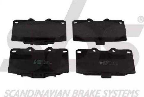 SBS 1501224412 - Brake Pad Set, disc brake autospares.lv