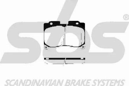 SBS 1501224540 - Brake Pad Set, disc brake autospares.lv