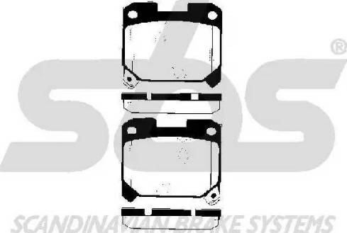 SBS 1501224541 - Brake Pad Set, disc brake autospares.lv