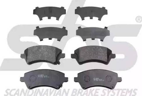 SBS 1501224559 - Brake Pad Set, disc brake autospares.lv