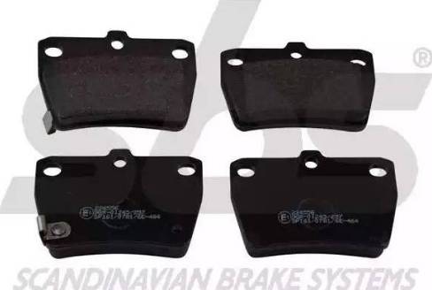 SBS 1501224556 - Brake Pad Set, disc brake autospares.lv