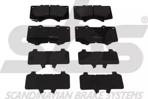 SBS 1501224569 - Brake Pad Set, disc brake autospares.lv