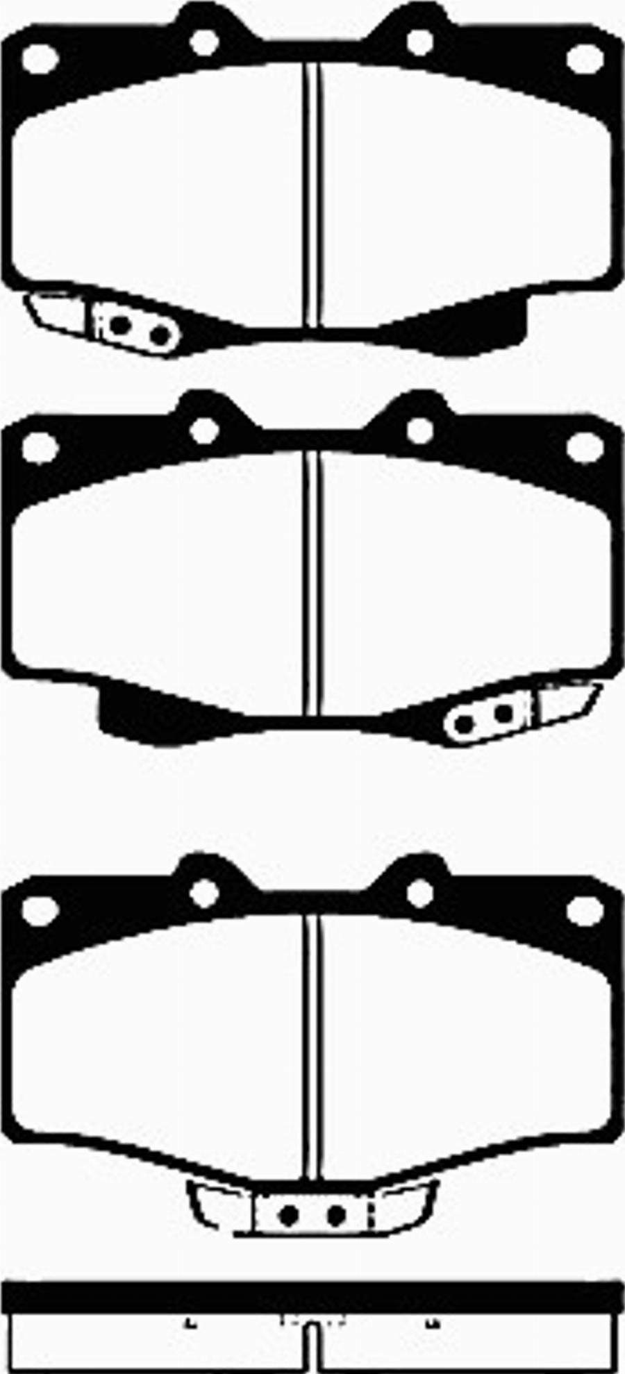 SBS 1501224561 - Brake Pad Set, disc brake autospares.lv