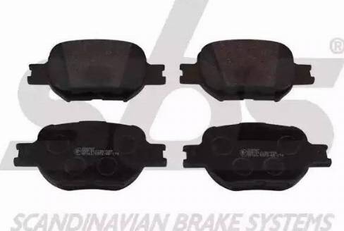 SBS 1501224567 - Brake Pad Set, disc brake autospares.lv