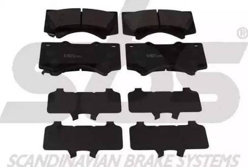 SBS 15012245103 - Brake Pad Set, disc brake autospares.lv