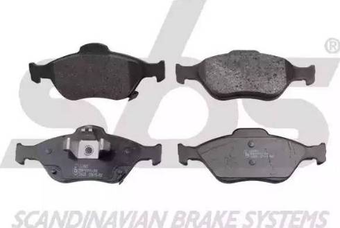 SBS 1501224581 - Brake Pad Set, disc brake autospares.lv