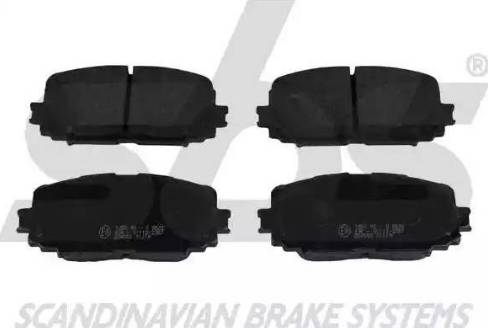 SBS 1501224583 - Brake Pad Set, disc brake autospares.lv