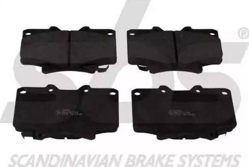 SBS 1501224539 - Brake Pad Set, disc brake autospares.lv