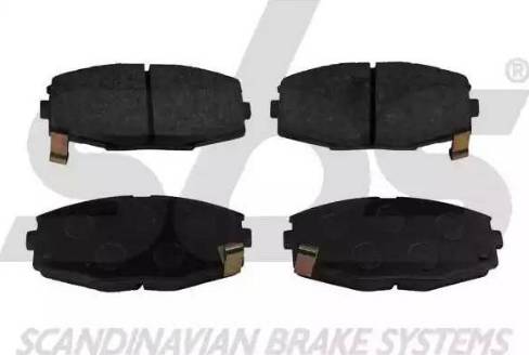 SBS 1501224520 - Brake Pad Set, disc brake autospares.lv
