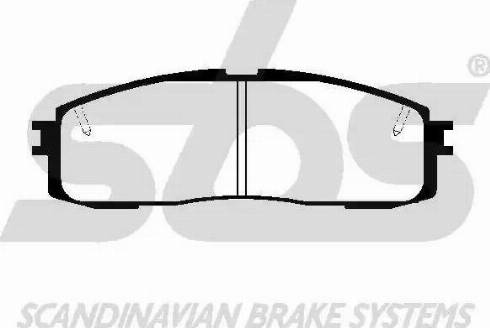 SBS 1501224521 - Brake Pad Set, disc brake autospares.lv