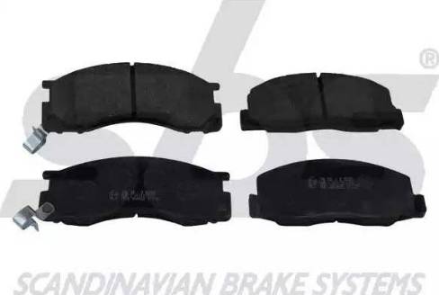 SBS 1501224522 - Brake Pad Set, disc brake autospares.lv