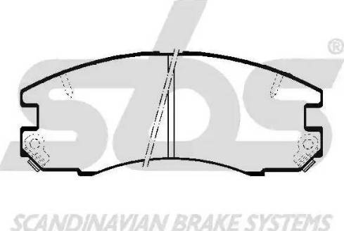 SBS 1501224527 - Brake Pad Set, disc brake autospares.lv