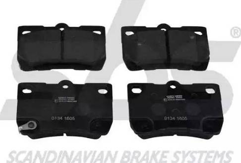 SBS 1501224574 - Brake Pad Set, disc brake autospares.lv