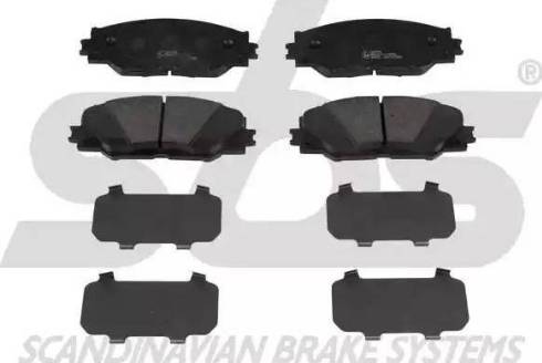 SBS 1501224575 - Brake Pad Set, disc brake autospares.lv