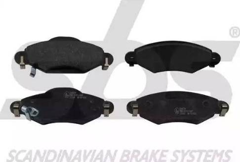 SBS 1501224570 - Brake Pad Set, disc brake autospares.lv