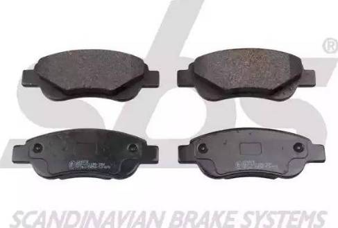 SBS 1501224572 - Brake Pad Set, disc brake autospares.lv